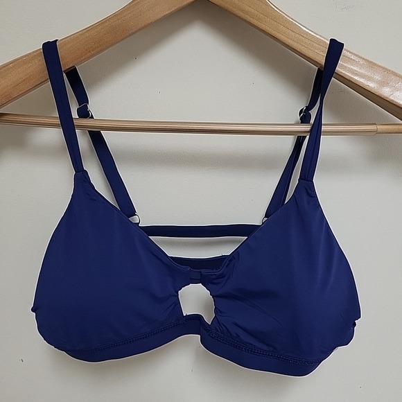 Tinibikini XL 2 Piece Bikini Navy Blue Removable Padding Adjustable Straps  NWOT - Picture 4 of 7